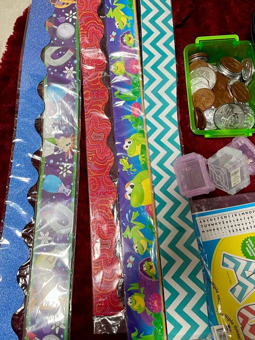 TEACHERS & HOMESCHOOL MOMS Bulletin board Bundle Border Trim Lettering PLUS